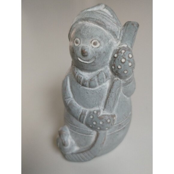 Vintage Isabel Bloom Snowman  Sculpture Signed and Dated 2000 - Picture 11 of 16